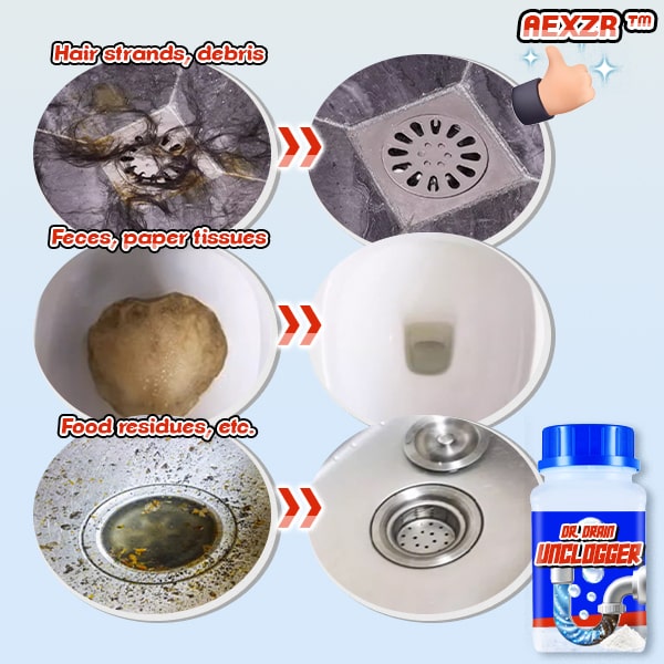  ZMPDJG Powerful Pipe Dredging Agent, Sink and Drain Pipe  Dredging Powder Pipe Dredge Agent, Pipe Dredging Agent, All Around Powerful  Drain Cleaner Pipeline, Kitchen Sink Drain Cleaner (*1) : Health 