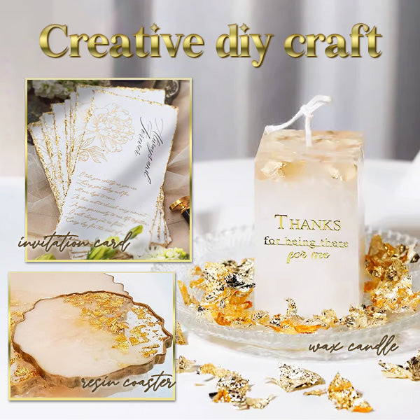 Decorative Art Gold Foil Paper Set (100pcs)